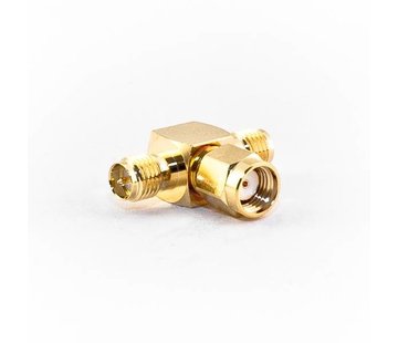 Adapter RP-SMA mannelijk naar 2x RP-SMA vrouwelijk