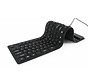 Flexibel toetsenbord, USB & PS/2, zwart