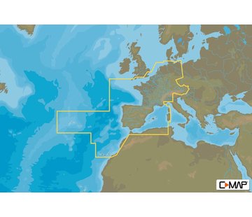 C-Map centraal en west Europa Continental - 4D