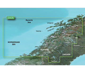 Garmin Trondheim-Tromsø VEU053R BlueChart g3 Vision kaart