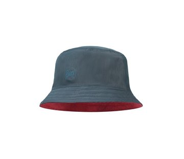 Buff Travel Bucket Hat Collage Red-Black - Zonnehoed