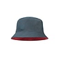 Travel Bucket Hat Collage Red-Black - Zonnehoed