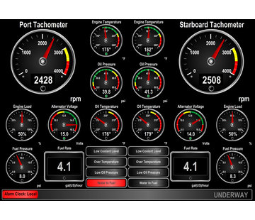 Maretron N2KView vessel monitoring and control software