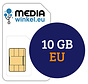 Prepaid 10 GB EU 4G/5G data-simkaart 1 jaar geldig