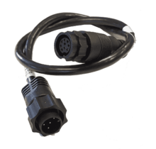 9-pins zwarte XDCR naar 7-pins blauwe adapter