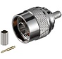 N-connector male RG58 voor 5mm coax kabel