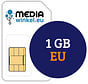 Prepaid 1 GB EU 4G/5G data-simkaart met 5 jaar geldigheid