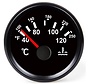 Coolant temperature gauge black 9-32V 120°