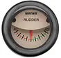 Rudder position indicator cream 12/24V with 52 mm cut-out