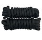 Fender line PP 16 braided black 8 mm 1.5 m with eye, set of 2
