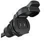 Dual USB-C waterproof flush-mount charger for 10-24V installations