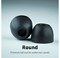 TRZ-500 Round 2.0 memory foam eartips met TechDefender