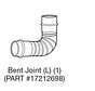 Bent Joint L gebogen rookafvoerkoppeling voor FF-V30 en FF-V30T