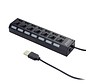 7 poorts USB 2.0 hub with voeding