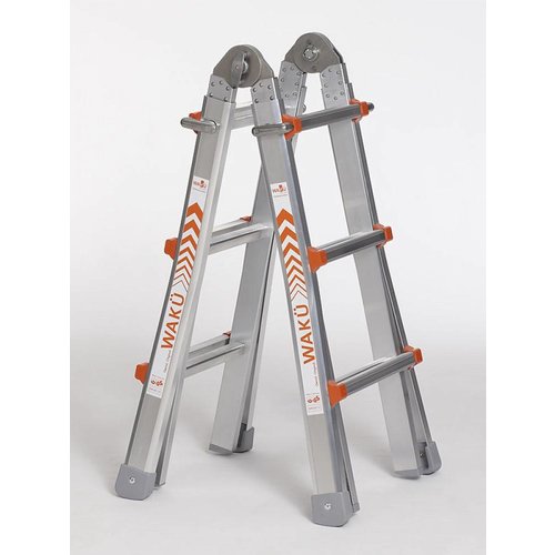 Wakü Wakü 4x3 telescopische vouwladder Wakü Wakü 4x3 telescopische vouwladder