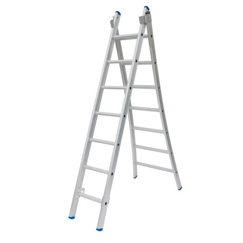 Solide Solide Ladder Type C gecoat dubbel uitgebogen 2x7 sporten Solide Solide Ladder Type C gecoat dubbel uitgebogen 2x7 sporten