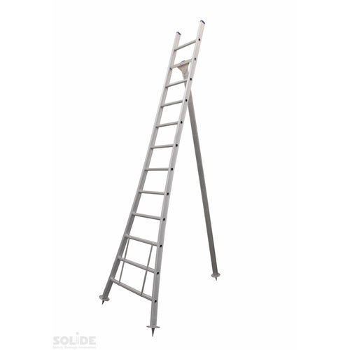 Eurostairs Eurostairs Plukladder enkel uitgebogen 1x12 sporten Eurostairs Eurostairs Plukladder enkel uitgebogen 1x12 sporten