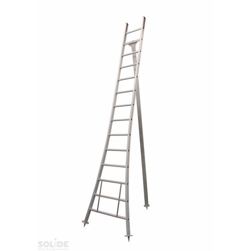 Eurostairs Eurostairs Plukladder enkel uitgebogen 1x14 sporten Eurostairs Eurostairs Plukladder enkel uitgebogen 1x14 sporten