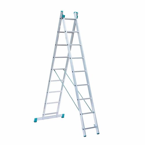 Eurostairs Eurostairs home reform ladder dubbel recht 2x9 sporten Eurostairs Eurostairs home reform ladder dubbel recht 2x9 sporten