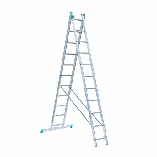 Eurostairs Eurostairs home reform ladder dubbel recht 2x11 sporten Eurostairs Eurostairs home reform ladder dubbel recht 2x11 sporten