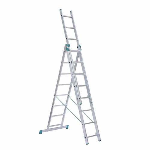 Eurostairs Eurostairs home reform ladder driedelig recht 3x8 sporten Eurostairs Eurostairs home reform ladder driedelig recht 3x8 sporten