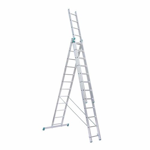 Eurostairs Eurostairs home reform ladder driedelig recht 3x12 sporten Eurostairs Eurostairs home reform ladder driedelig recht 3x12 sporten