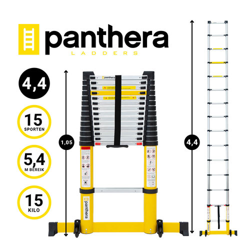 Panthera Telescoopladder PRO 4,4 meter Panthera Telescoopladder PRO 4,4 meter