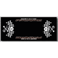 Wheelie World Moto Mat 95x220 - Black/White