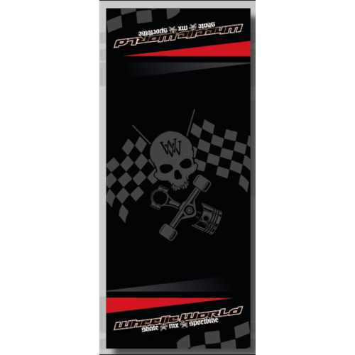 Wheelie World Moto Mat 95x220 - Black/Red/Grey