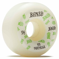 Bones 100's #3 Sidecut Wheels White 100A 54mm