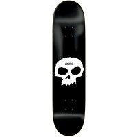 Zero Single Skull Deck - Black 8.0"