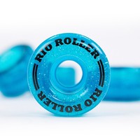 Rio Roller® Light-Up Wheels - Glitter Blue 58mm
