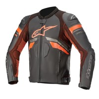 Alpinestars GP Plus R V3 Rideknit Leather Jacket - Black/Red Fluo