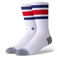 Stance® Boyd Staple Infiknit Crew Sock - White/Red/Blue