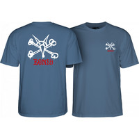 Powell Peralta Old Skool Rat Bones T-Shirt - Indigo Blue