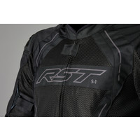 RST S1 Mesh CE Mens Textile Jacket - Black/Black