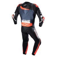 Alpinestars Gp Plus V4 Leather Suit - Black/Red Fluo/Dark Blue