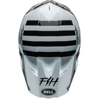 Bell® Moto-10 Spherical Helmet - Fasthouse Mod Squad Gloss White/Black