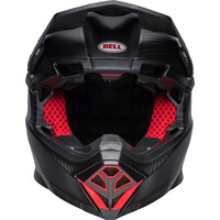 Bell® Moto-10 Spherical Helmet - Satin Gloss Black/Red