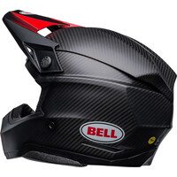 Bell® Moto-10 Spherical Helmet - Satin Gloss Black/Red