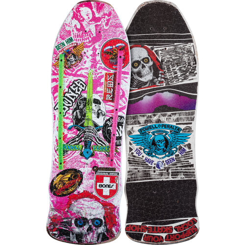 Powell Peralta Old School Ripper Skateboard Deck White/Pink - 9.89 x 31.32  - Powell-Peralta®
