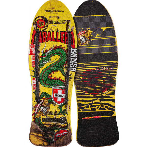 Powell Peralta Puzzle Cab Chinese Dragon Yellow
