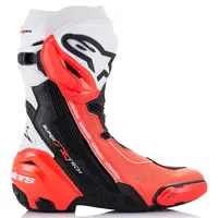 Alpinestars Supertech R Vented - Black/White/Red Fluo