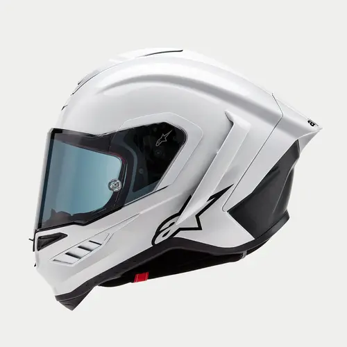 Alpinestars Supertech R10 Solid - White Glossy/Matte Black