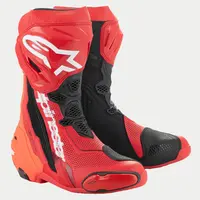 Alpinestars Supertech R Vented - Bright Red/Red Fluo