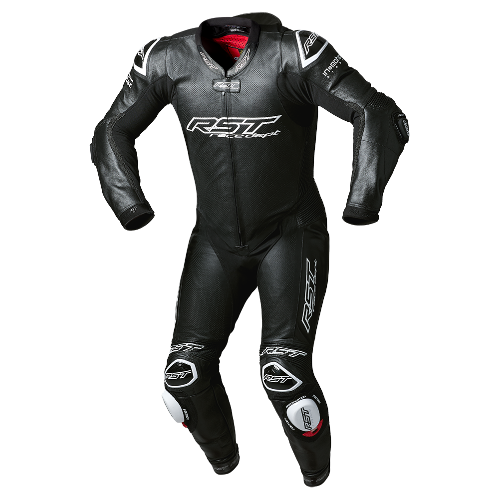 Evo Kangaroo Airbag Mens Leather Suit Black Wheelie World