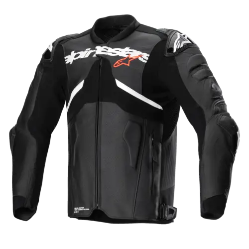 Alpinestars Atem V5 Leather Jacket - Black/White