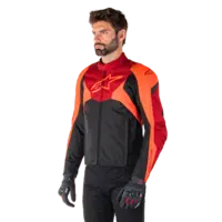 Alpinestars T-Jaws V4 WP Jacket - Black/Red Fluo/Dark Red