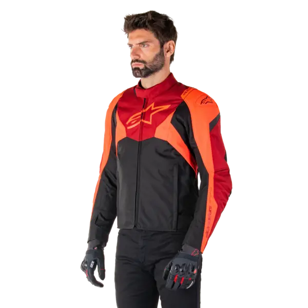 Alpinestars T-Jaws V4 WP Jacket - Black/Red Fluo/Dark Red
