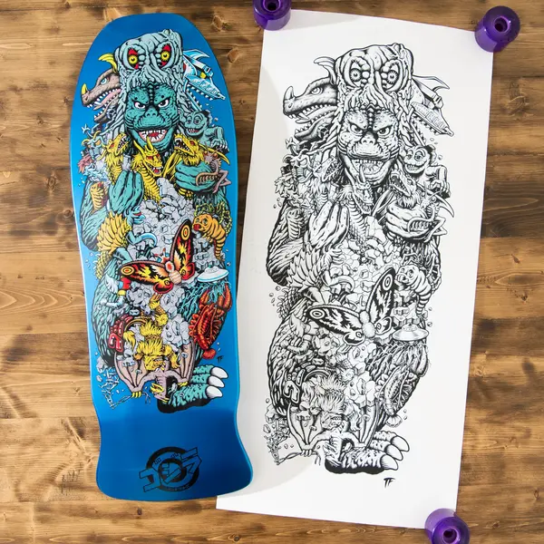 Santa Cruz Godzilla Kaiju Roskopp Deck 10.12"